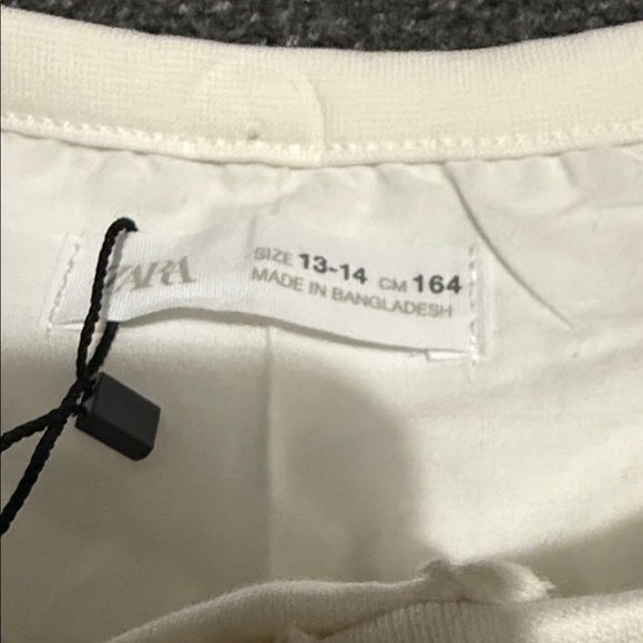 ZARA Boys Off-White Henley T-Shirt (NWT) |Size 13–14 Years (164 cm) - Picture 7 of 9